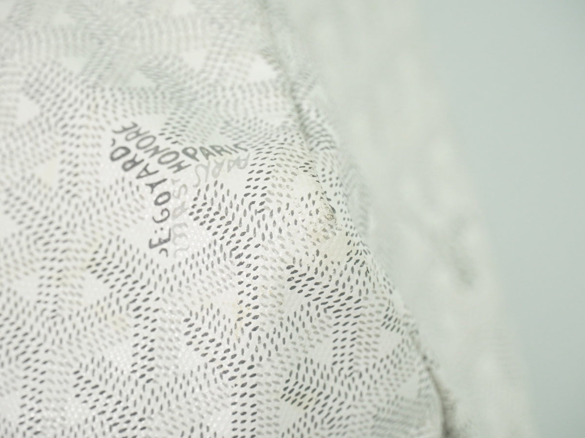 Goyard Artois Coated Canvas White Canvas Tote Bag Bag (Pre-Owned)