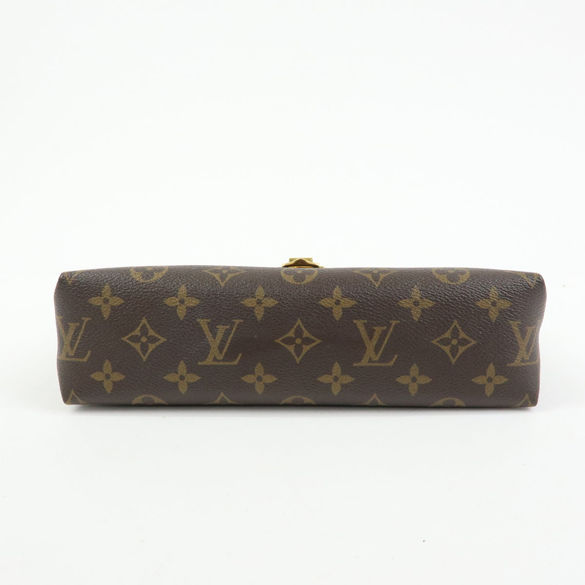 Louis Vuitton Saint Placide Monogram Canvas And Leather Brown Canvas Handbag (Pre-Owned)