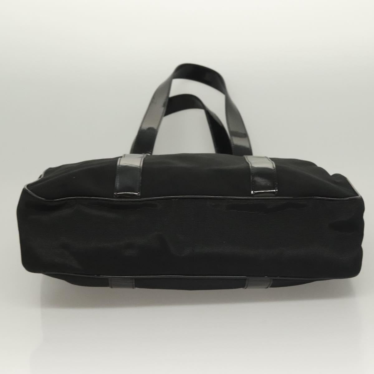 Salvatore Ferragamo Vala Tote Nylon Black Nylon Tote Bag Bag (Pre-Owned)