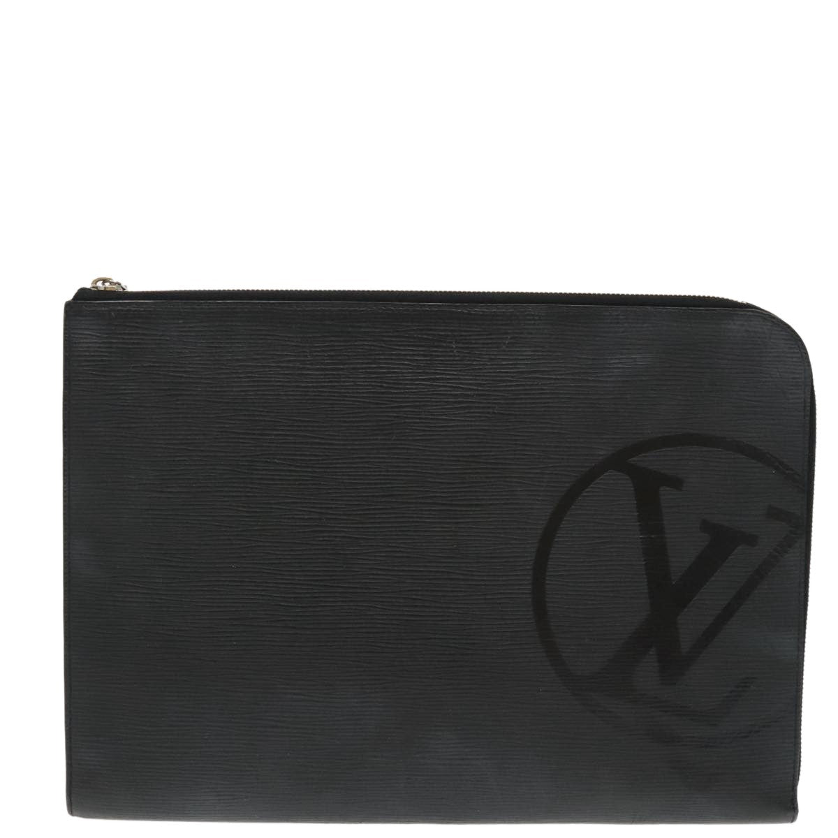 Louis Vuitton Pochette Jour Initials Epi Leather Black Leather Clutche & Pouche Bag (Pre-Owned)