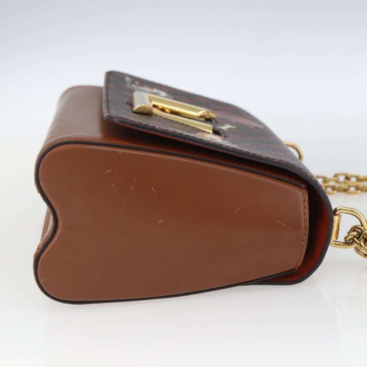 Louis Vuitton Twist Limited Edition Grace Coddington Catogram Canvas Brown Canvas Shoulder Bag Bag (Pre-Owned)