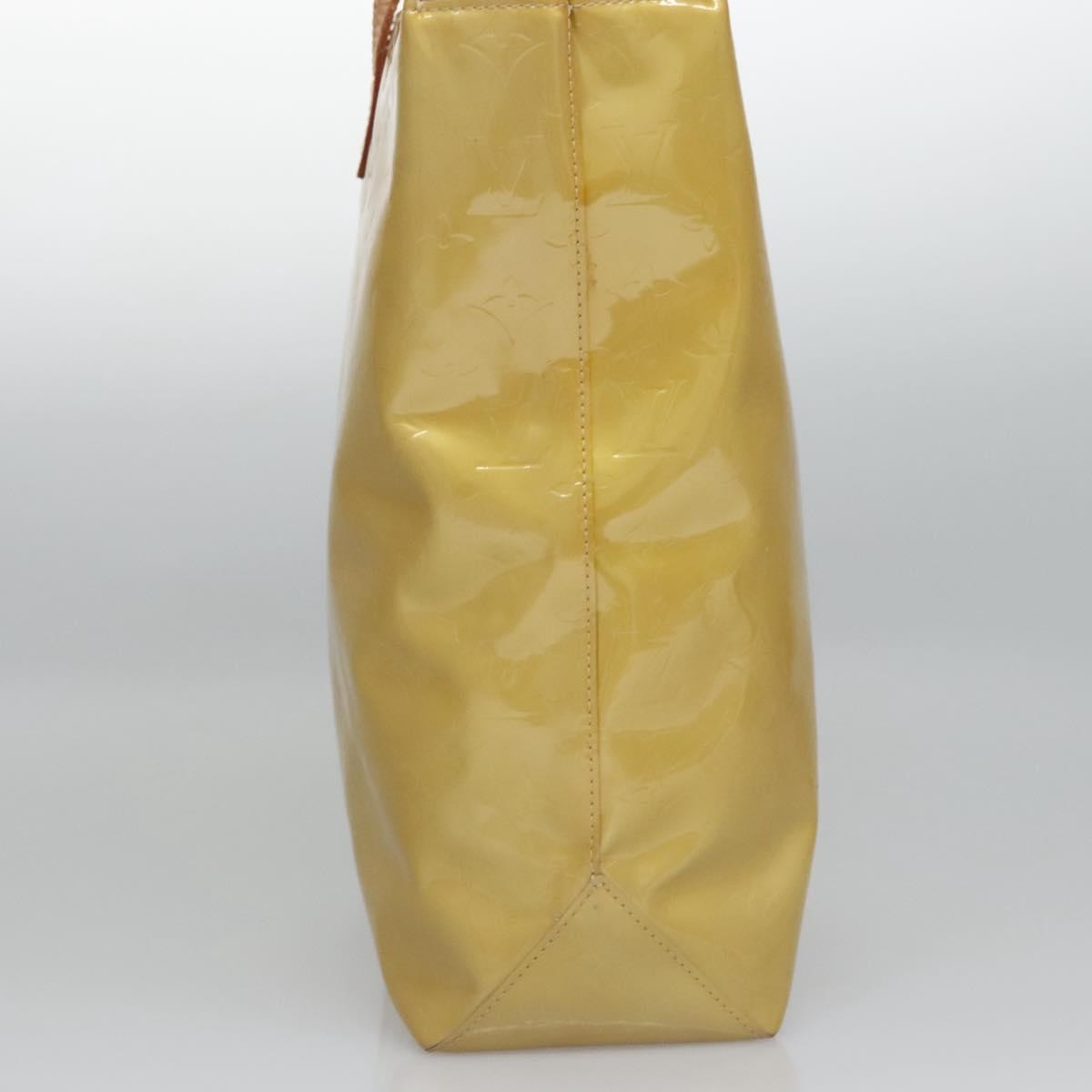 Louis Vuitton Reade Monogram Vernis Beige Patent_Leather Handbag (Pre-Owned)