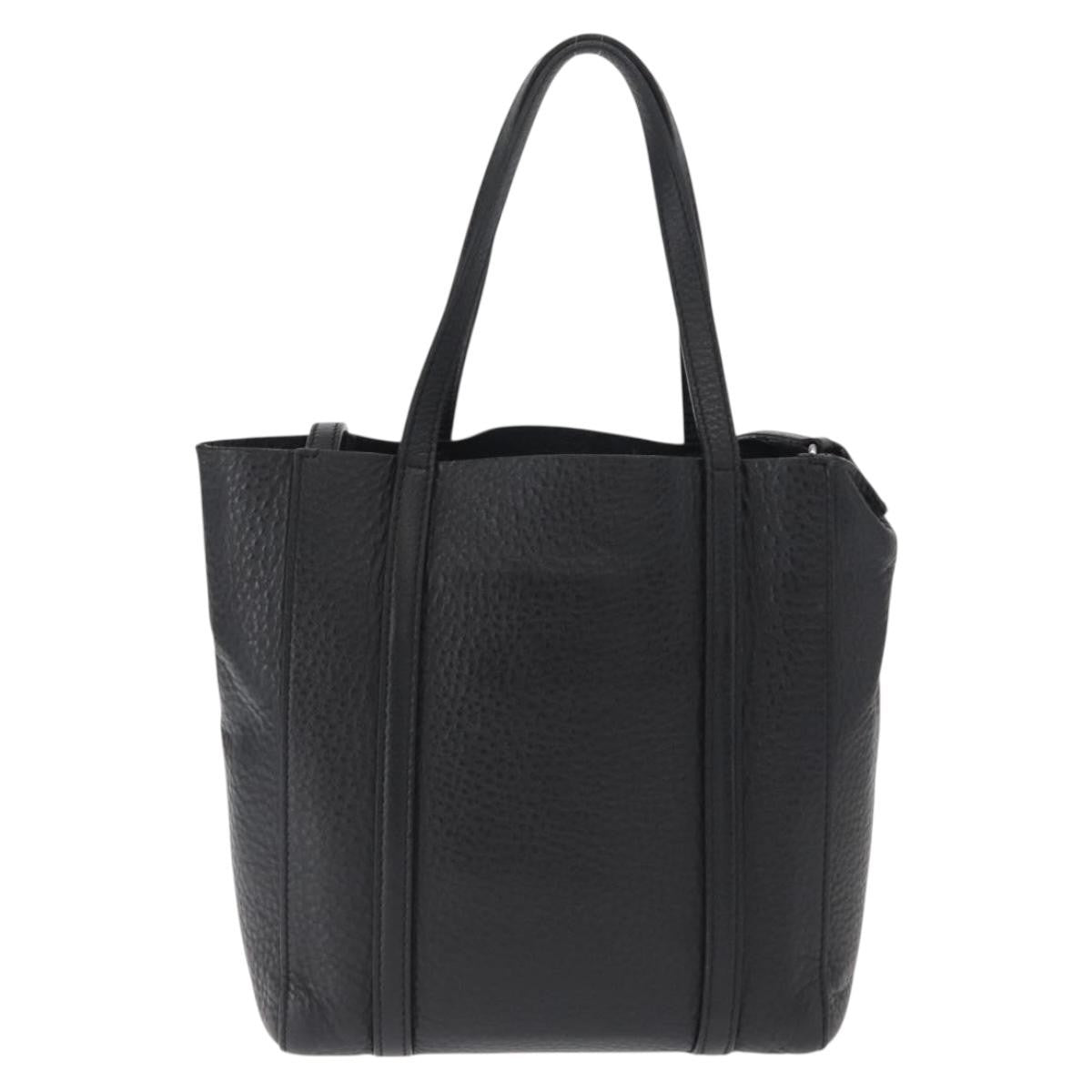 Balenciaga Everyday Leather Black Leather Tote Bag Bag (Pre-Owned)