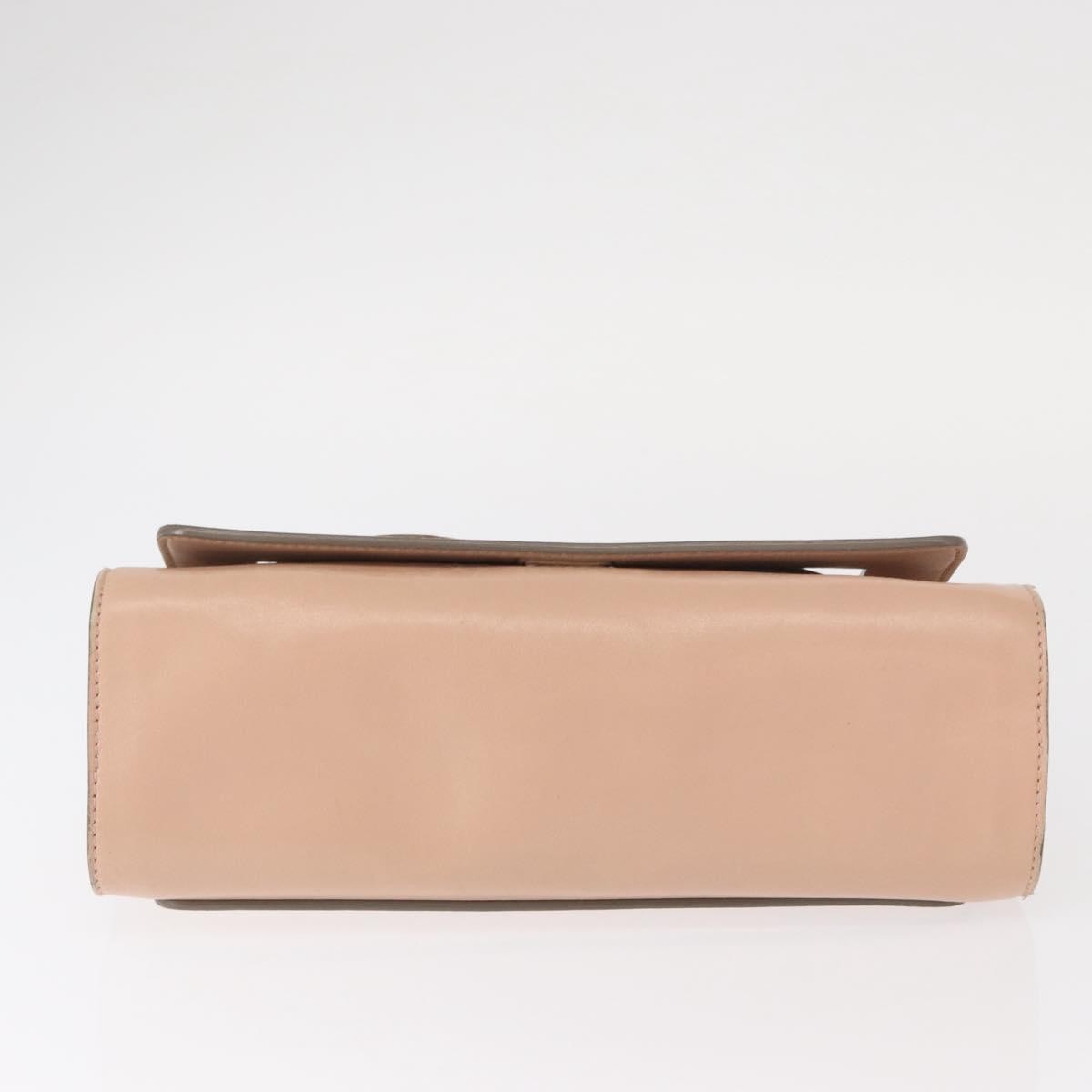 Chloe Elle Chain Clutch Leather Pink Leather Shoulder Bag Bag (Pre-Owned)