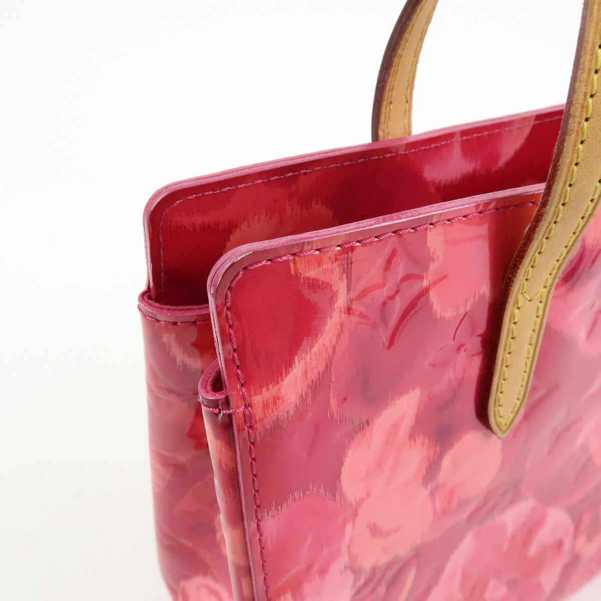 Louis Vuitton Catalina Limited Edition Monogram Vernis Ikat Pink Leather Handbag (Pre-Owned)