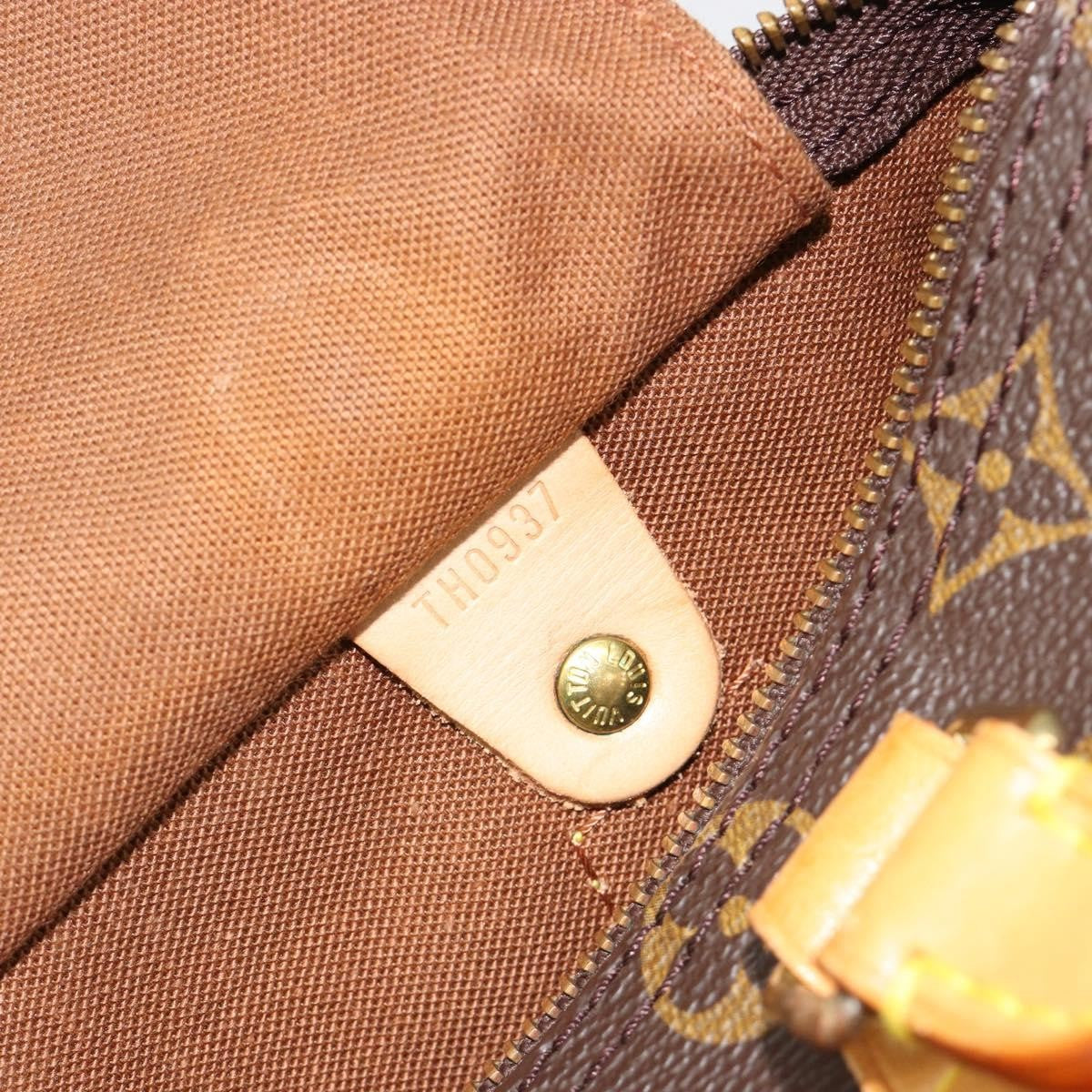 Louis Vuitton Speedy Monogram Canvas Neutral Canvas Handbag (Pre-Owned)