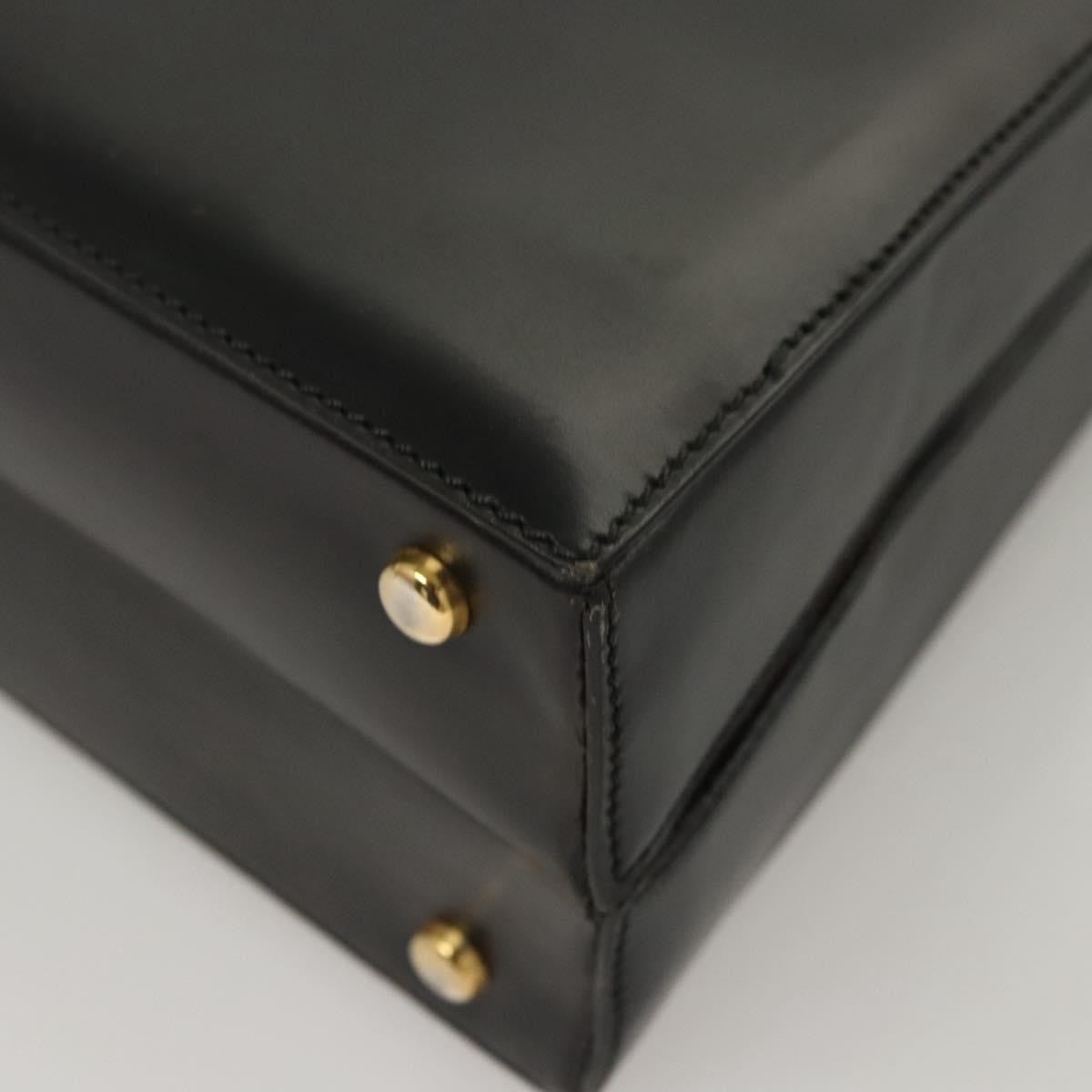 Celine Vintage Leather Black Leather Shoulder Bag Bag (Pre-Owned)