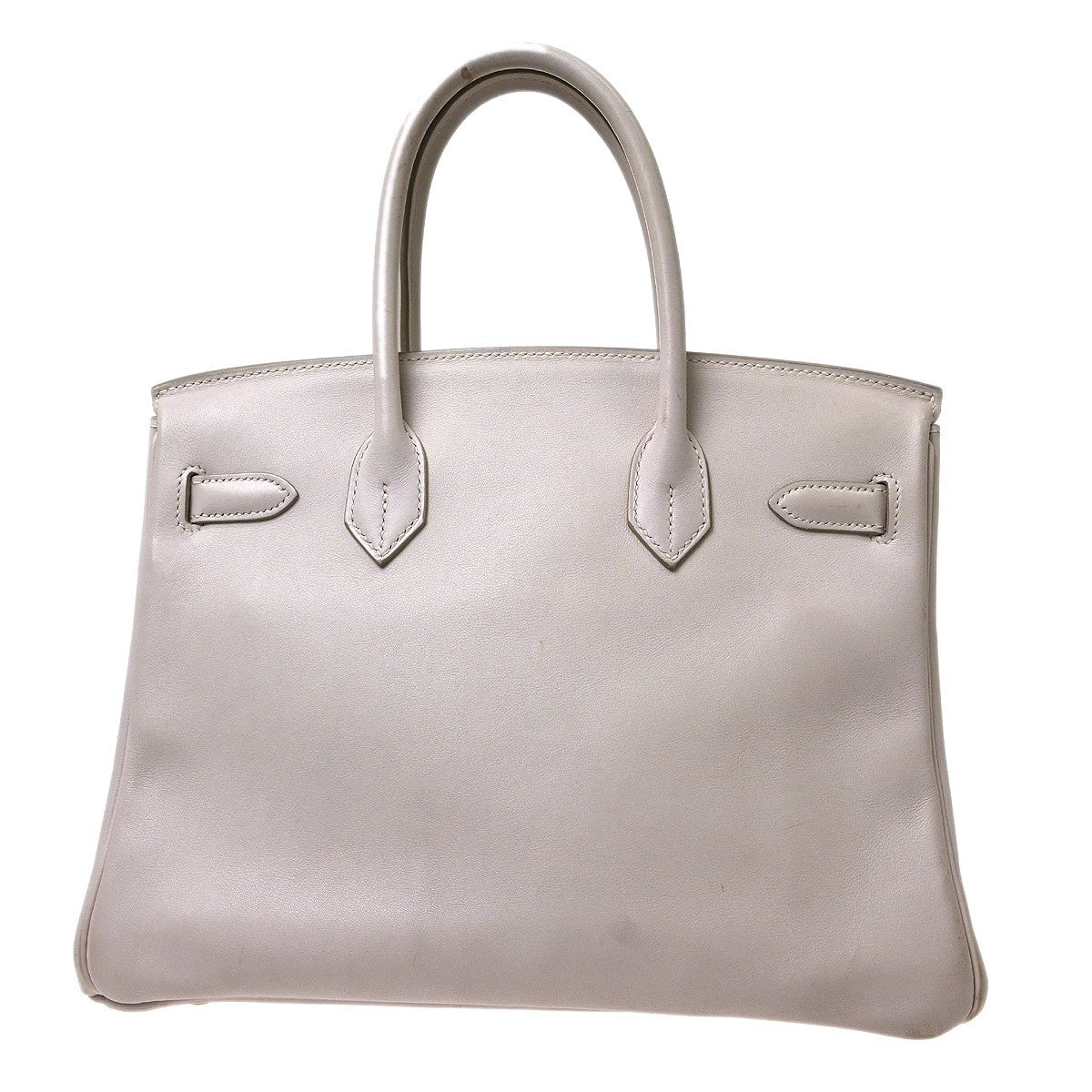 Hermes Birkin Glycine Swift With Gold Hardware Neutral Leather Handbag (Pre-Owned)