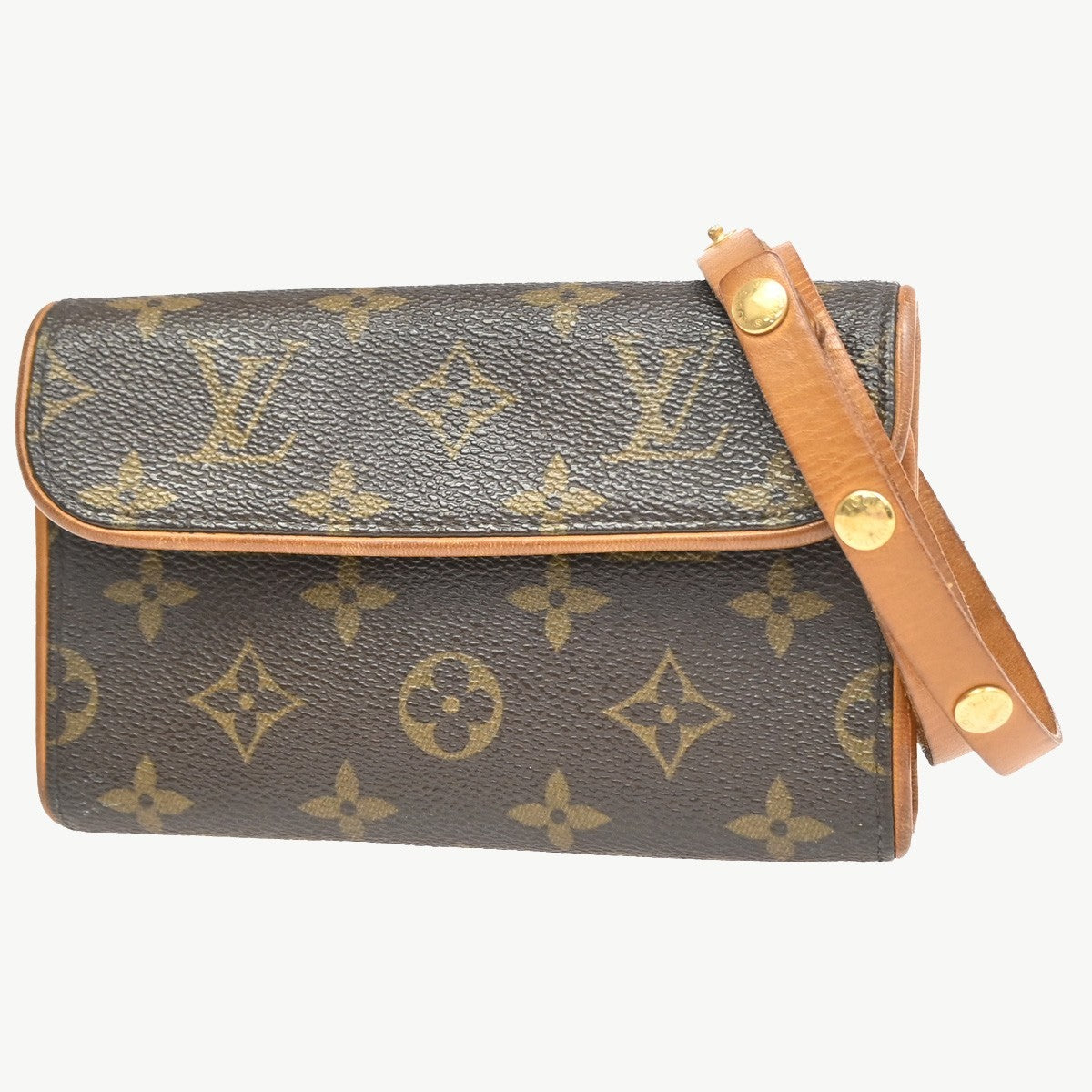 Louis Vuitton Florentine Canvas Brown Canvas Clutche & Pouche Bag (Pre-Owned)