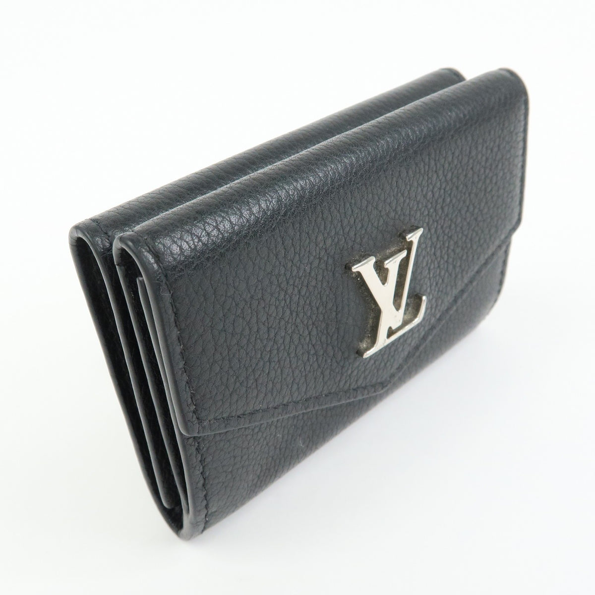 Louis Vuitton Lockmini Leather Black Leather Wallets Accessory (Pre-Owned)