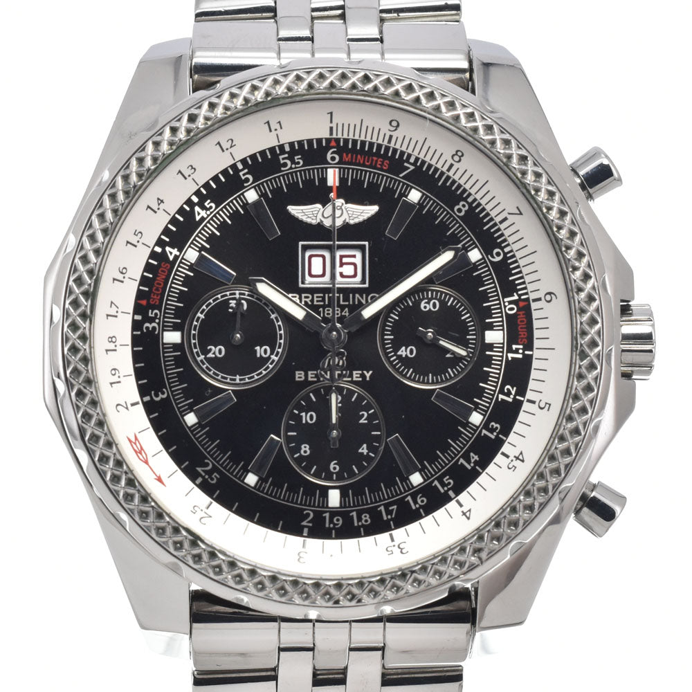 Breitling Bentley 6.75 Chronograph Automatic Stainless Steel And Rubber Watch (Pre-Owned)