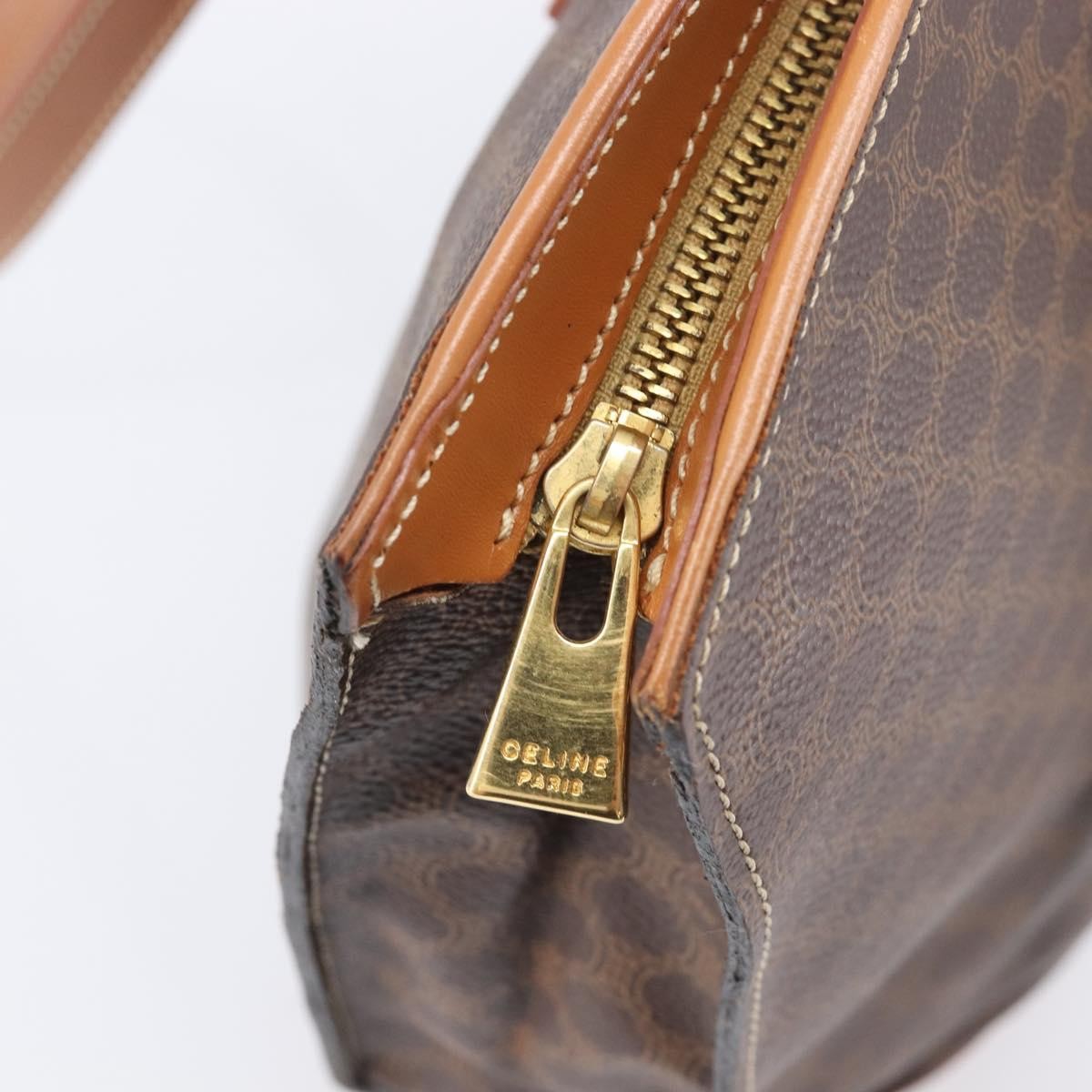 Celine Macadam Canvas And Leather Brown Canvas Tote Bag Bag (Pre-Owned)