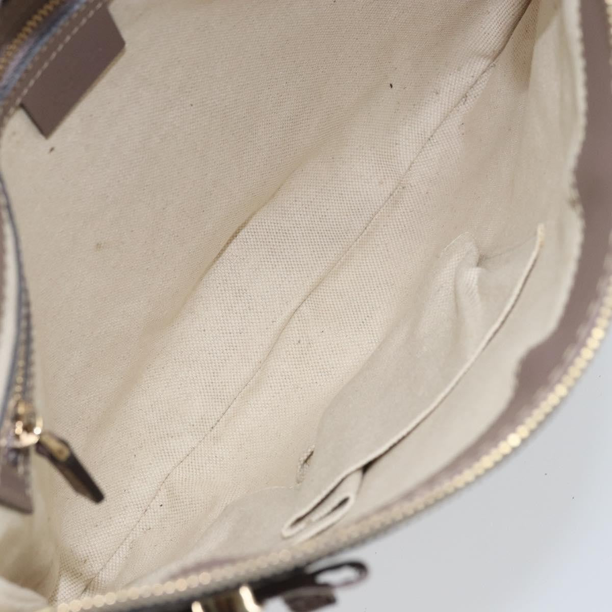 Gucci Mayfair Messenger Gg Canvas And Leather Beige Canvas Shoulder Bag Bag (Pre-Owned)