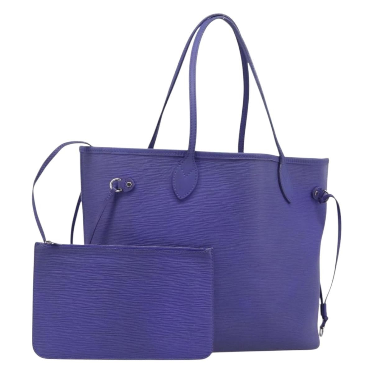 Louis Vuitton Neverfull Epi Leather Purple Leather Tote Bag Bag (Pre-Owned)