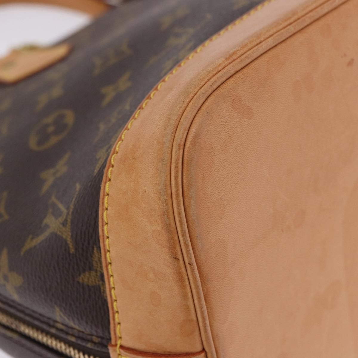 Louis Vuitton Alma Monogram Canvas Brown Canvas Handbag (Pre-Owned)