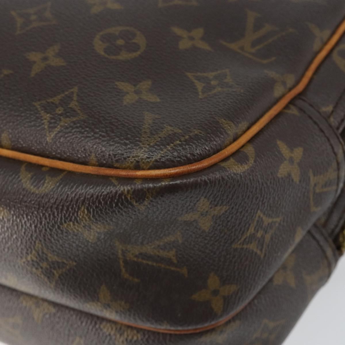 Louis Vuitton Reporter Monogram Canvas Brown Canvas Shoulder Bag Bag (Pre-Owned)