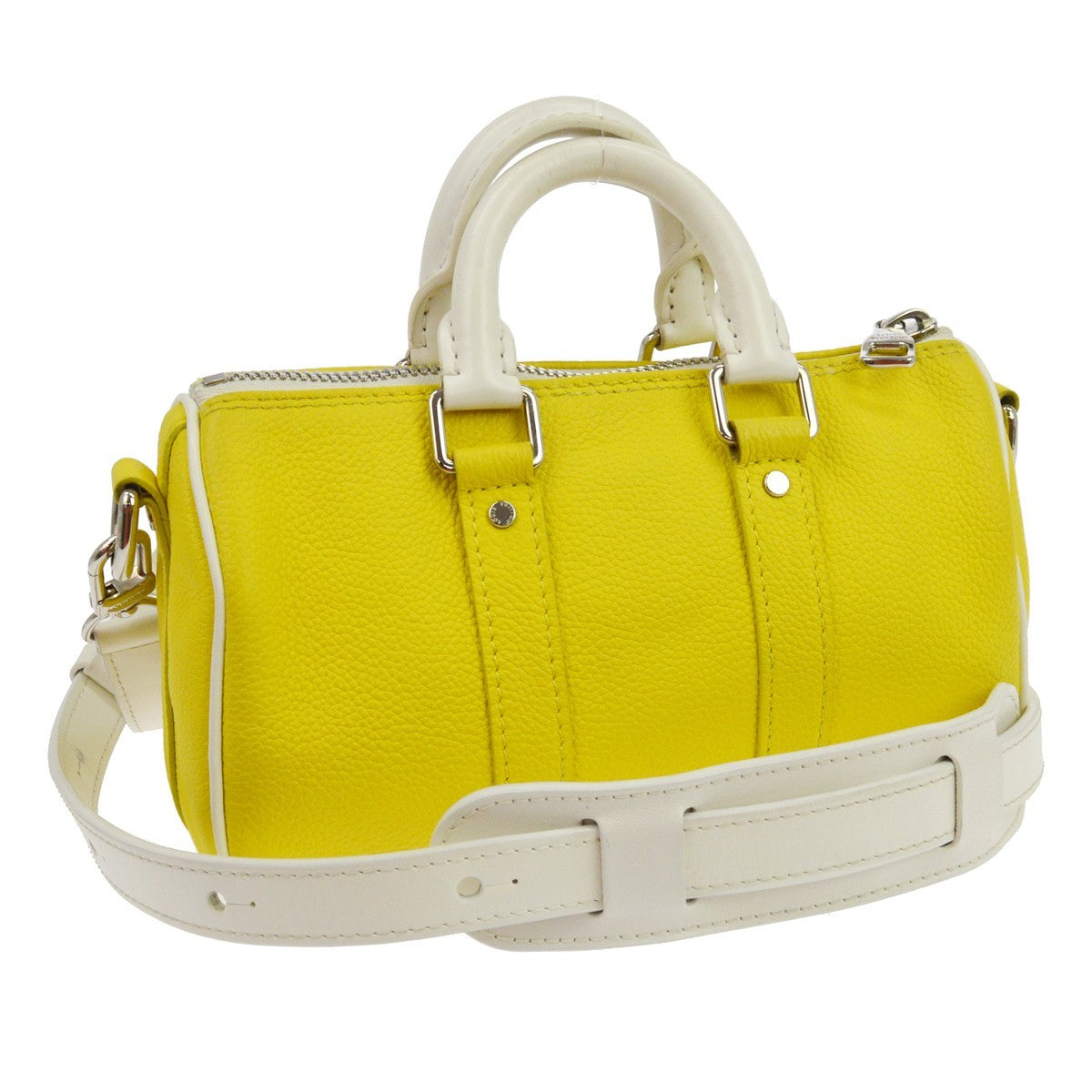 Louis Vuitton Keepall Bandouliere Everyday Signature Printed Leather Yellow Leather Travel Bag Bag (Pre-Owned)