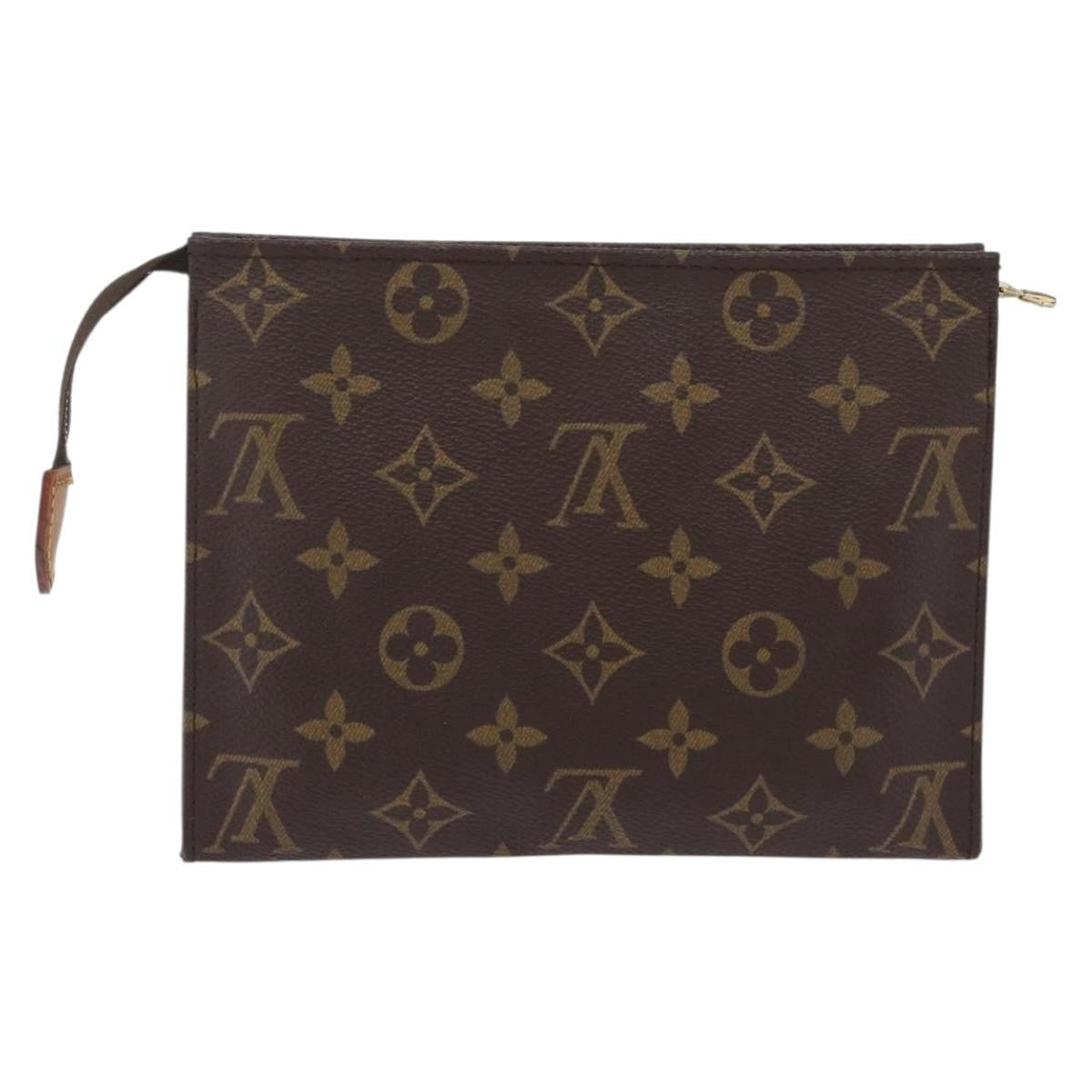 Louis Vuitton Toiletry Pouch Monogram Canvas Brown Canvas Clutche & Pouche Bag (Pre-Owned)