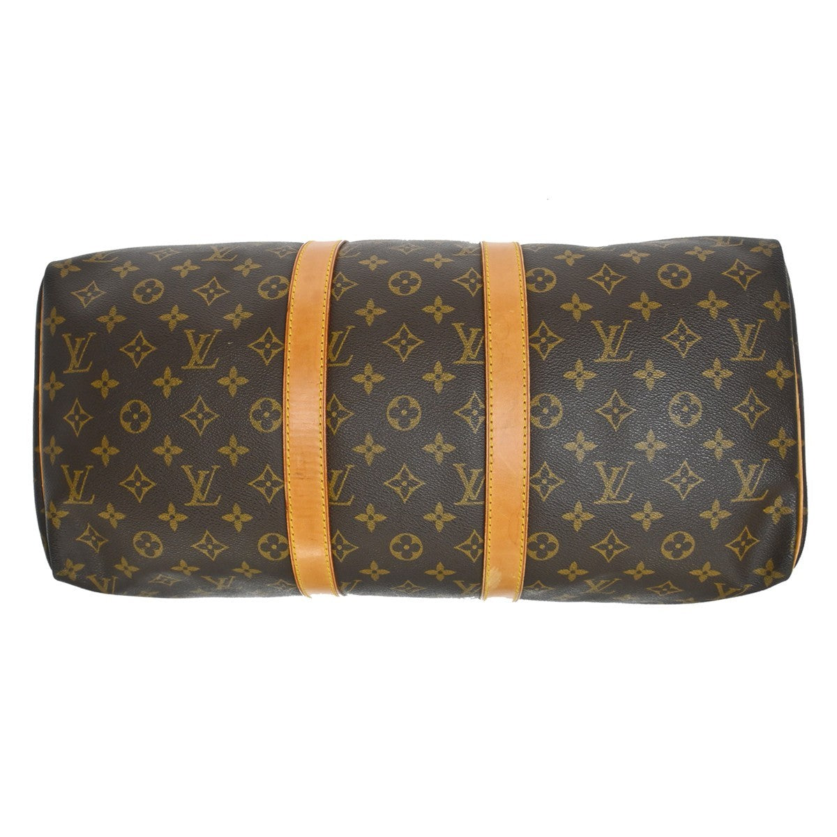 Louis Vuitton Keepall Monogram Brown Canvas Travel Bag Bag (Pre-Owned)