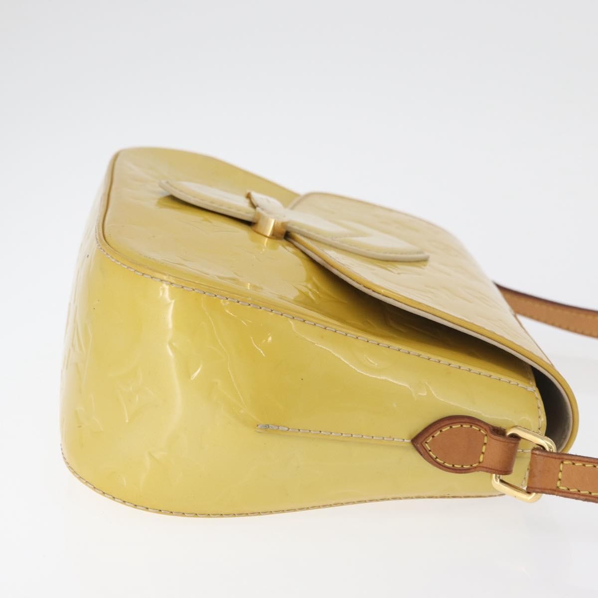 Louis Vuitton Bellflower Monogram Vernis Yellow Patent_Leather Shoulder Bag Bag (Pre-Owned)