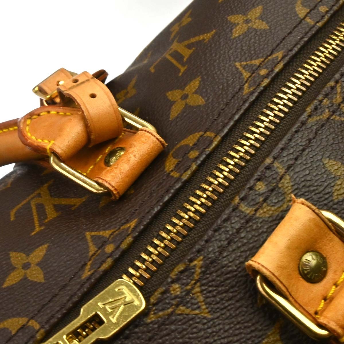 Louis Vuitton Keepall Monogram Canvas Brown Canvas Travel Bag Bag (Pre-Owned)