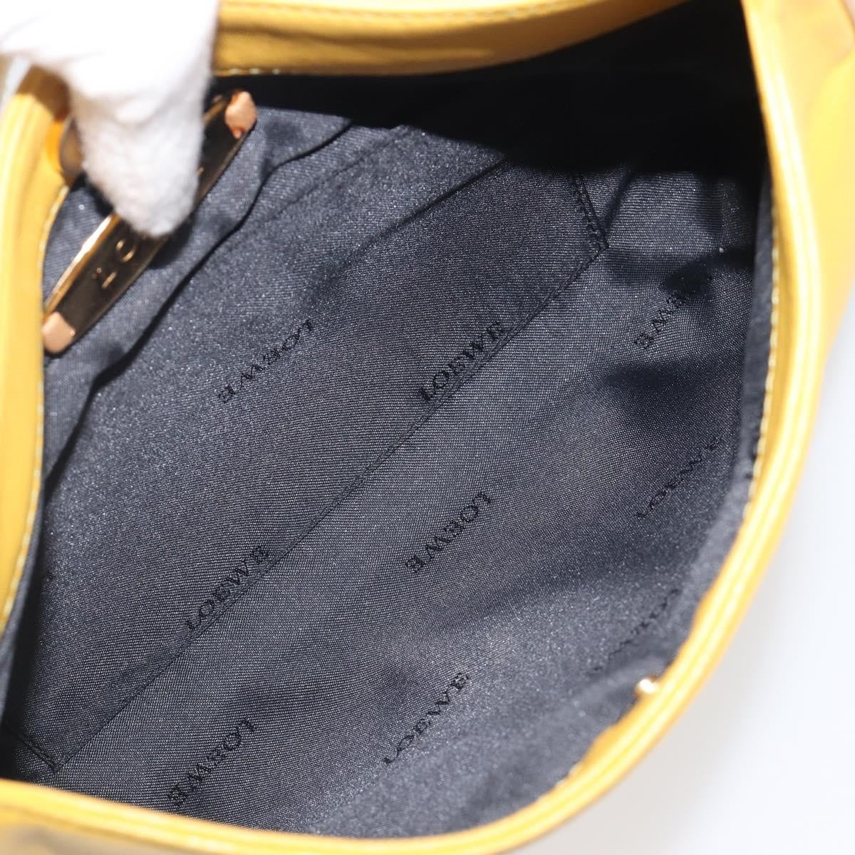 Loewe Shoulder Bag Leather Yellow Leather Shoulder Bag Bag (Pre-Owned)