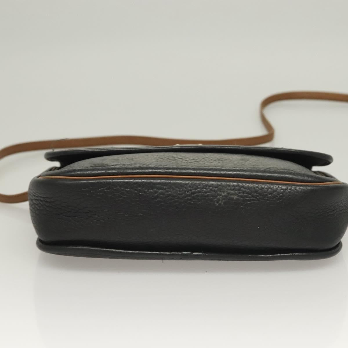 Christian Dior Vintage Trotter Leather Black Leather Clutche & Pouche Bag (Pre-Owned)