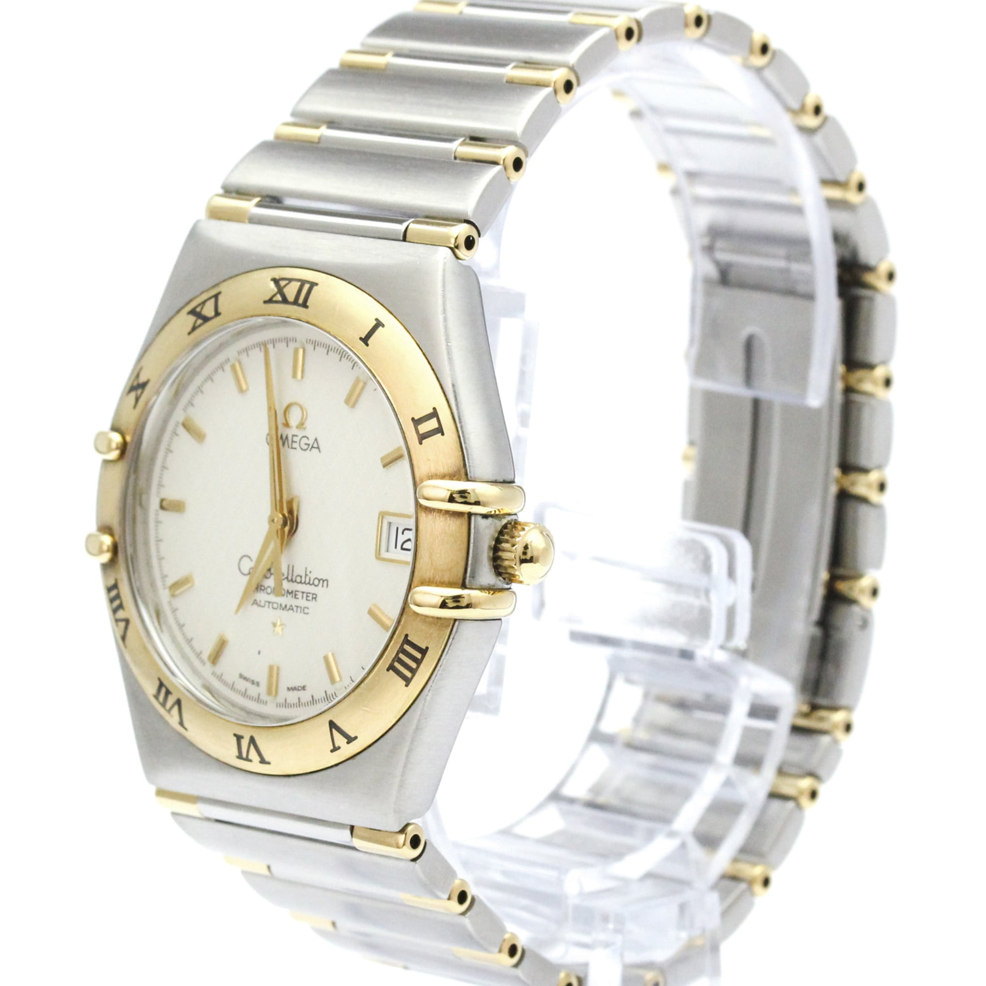 Omega Constellation Automatic Stainless Steel And Yellow Gold Watch (Pre-Owned)