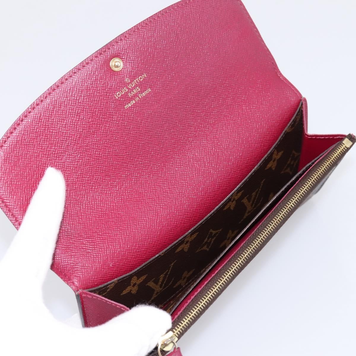 Louis Vuitton Emilie Monogram Canvas Brown Canvas Wallets Accessory (Pre-Owned)