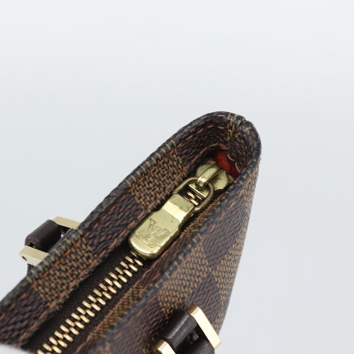 Louis Vuitton Manosque Pochette Damier Brown Canvas Clutche & Pouche Bag (Pre-Owned)