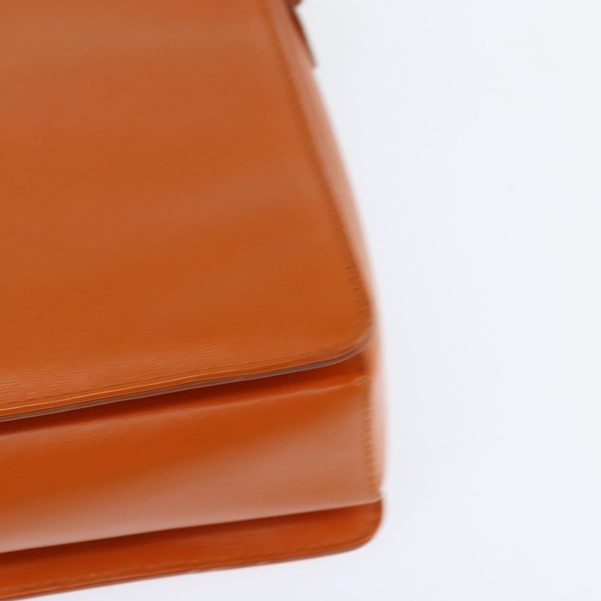 Salvatore Ferragamo Vala Tote Leather Orange Leather Tote Bag Bag (Pre-Owned)