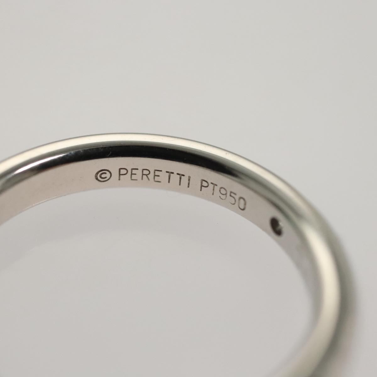 Tiffany & Co. Elsa Peretti Band Platinum Silver Platinum Ring Jewelry (Pre-Owned)