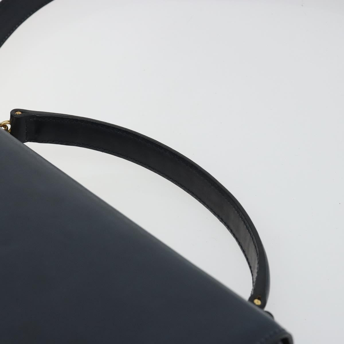 Celine Flap Shoulder Leather Navy Leather Shoulder Bag Bag (Pre-Owned)
