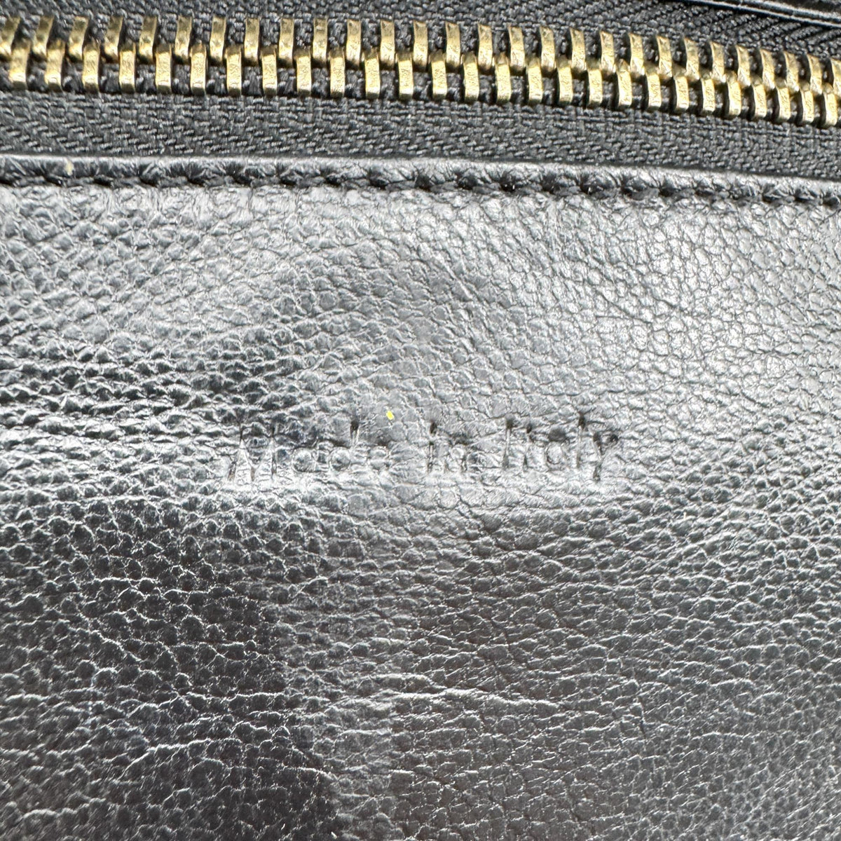 Celine Luggage Embossed Leather Black Leather Handbag (Pre-Owned)