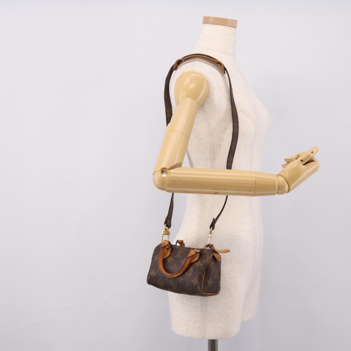 Louis Vuitton Speedy Mini Hl Monogram Canvas Brown Canvas Handbag (Pre-Owned)