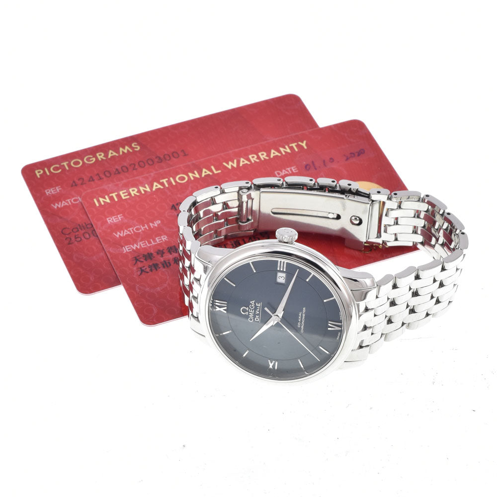 Omega De Ville Prestige Co-Axial Chronometer Automatic Stainless Steel And Mother Of Pearl Watch (Pre-Owned)