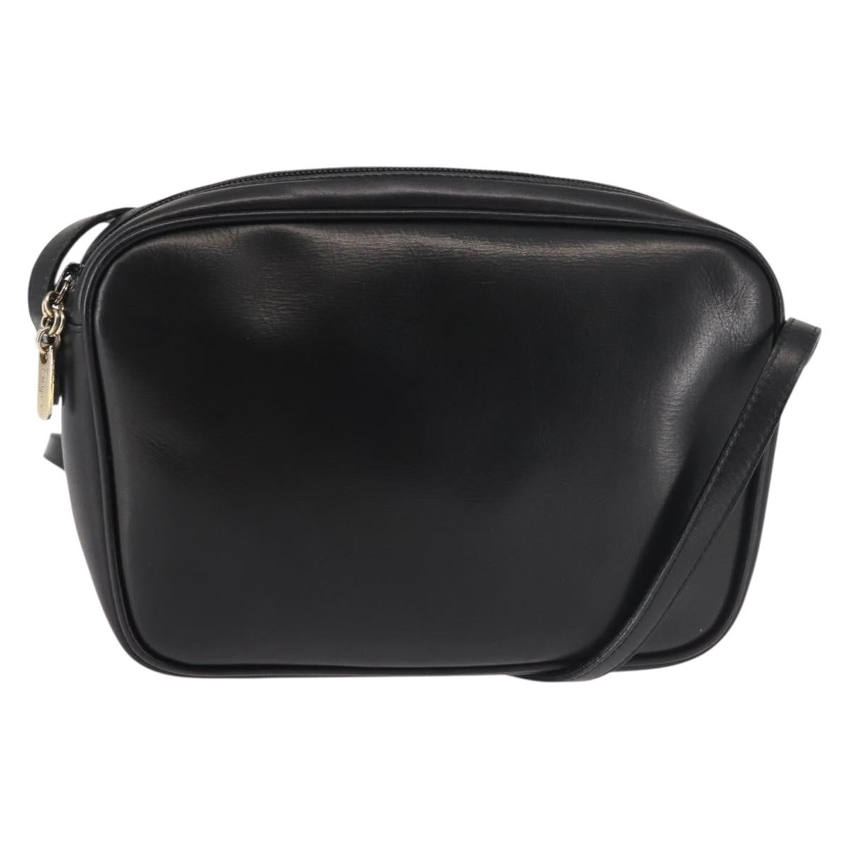 Salvatore Ferragamo Vala Leather Black Leather Shoulder Bag Bag (Pre-Owned)