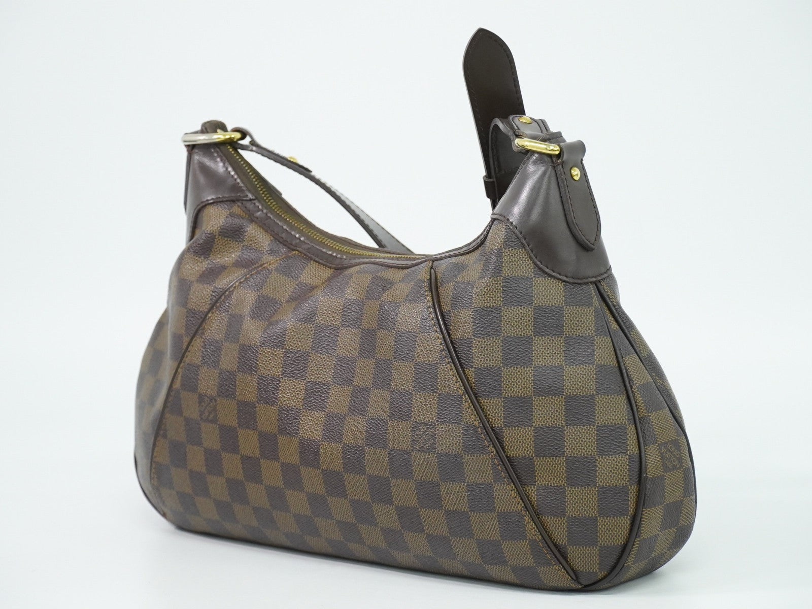 Louis Vuitton Thames Damier Ebene Brown Canvas Shoulder Bag Bag (Pre-Owned)