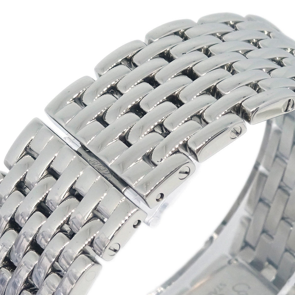 Cartier Panthere Ruban Quartz Stainless Steel And Mother Of Pearl Watch (Pre-Owned)