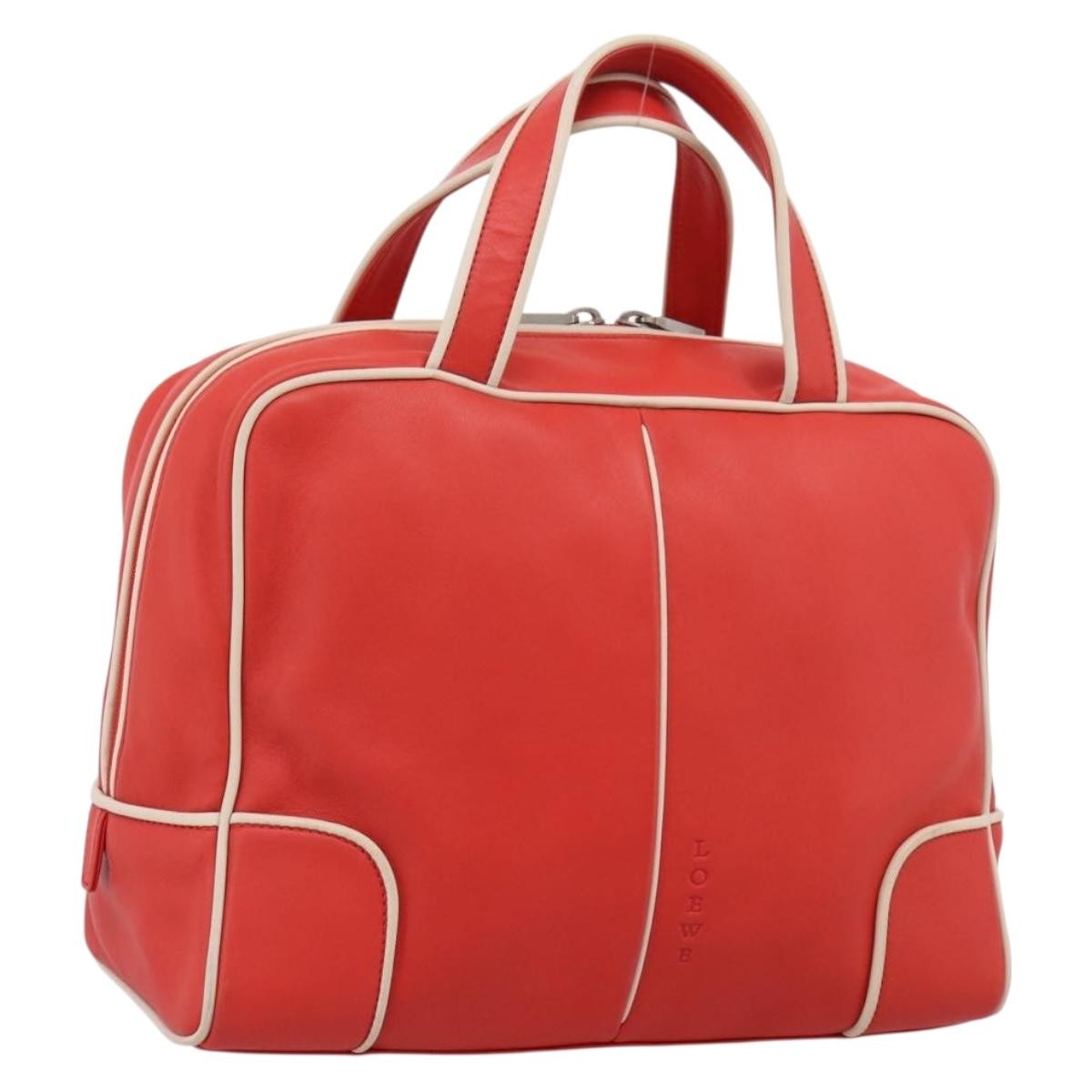 Loewe Vintage Leather Red Leather Shoulder Bag Bag (Pre-Owned)