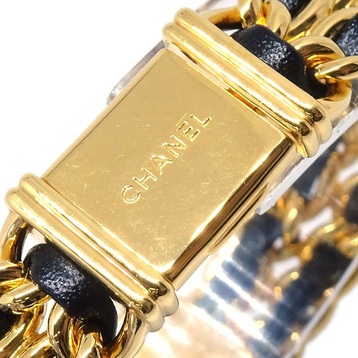 Chanel Premiere Rock Quartz Stainless Steel And Leather Watch (Pre-Owned)
