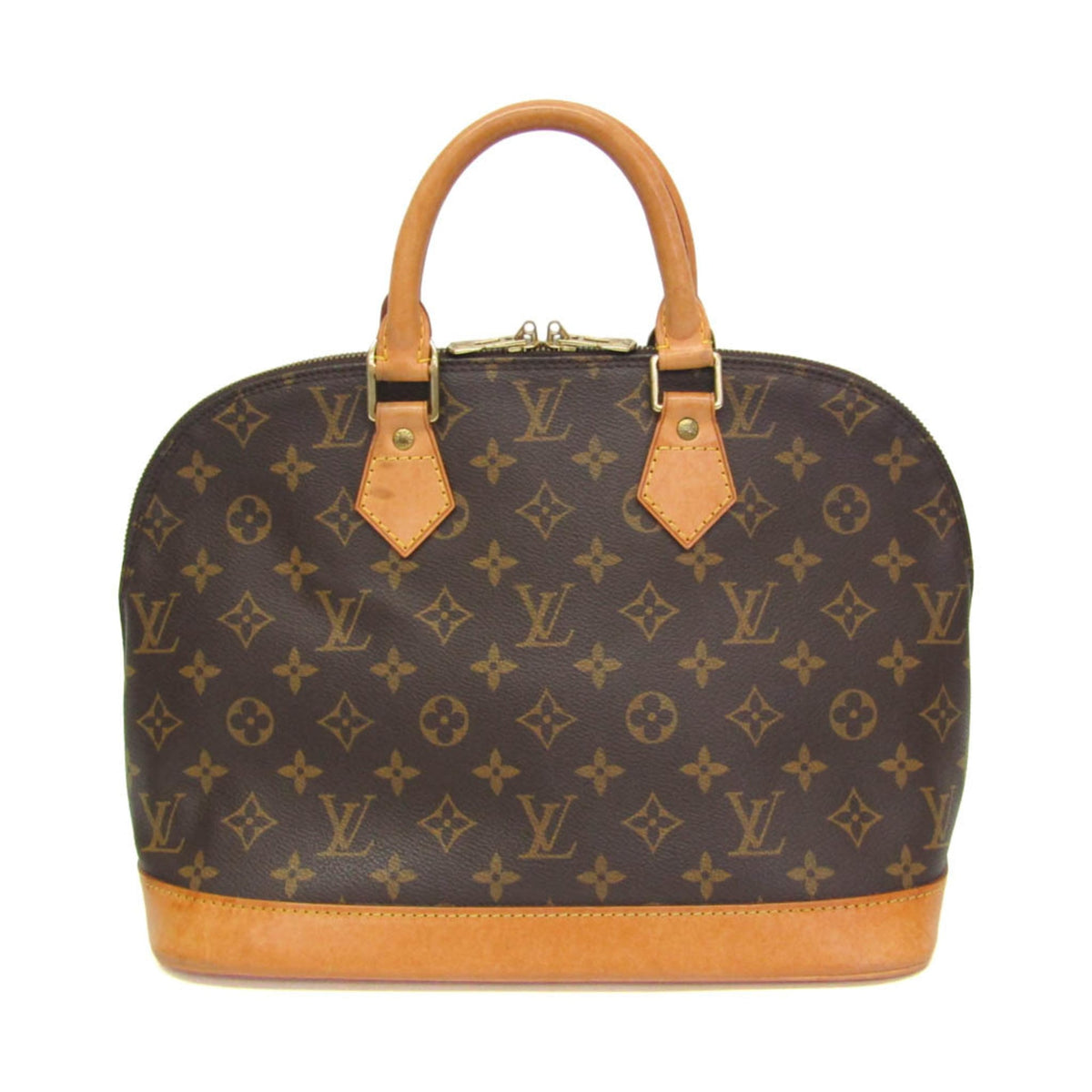 Louis Vuitton Alma Monogram Brown Canvas Handbag (Pre-Owned)