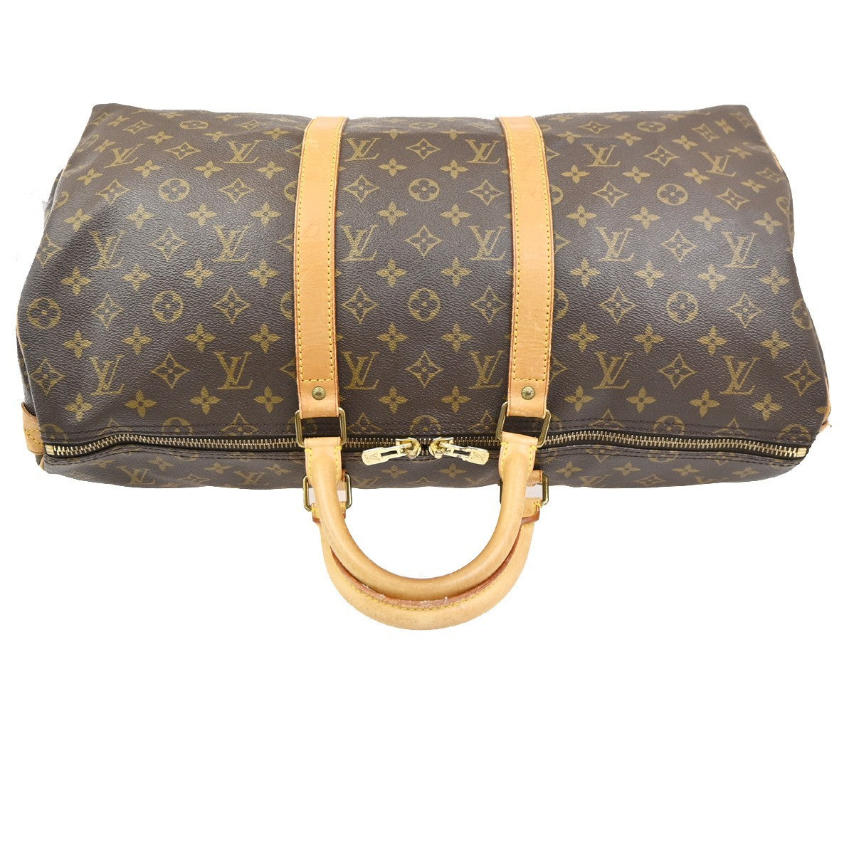 Louis Vuitton Keepall Monogram Canvas Brown Canvas Travel Bag Bag (Pre-Owned)