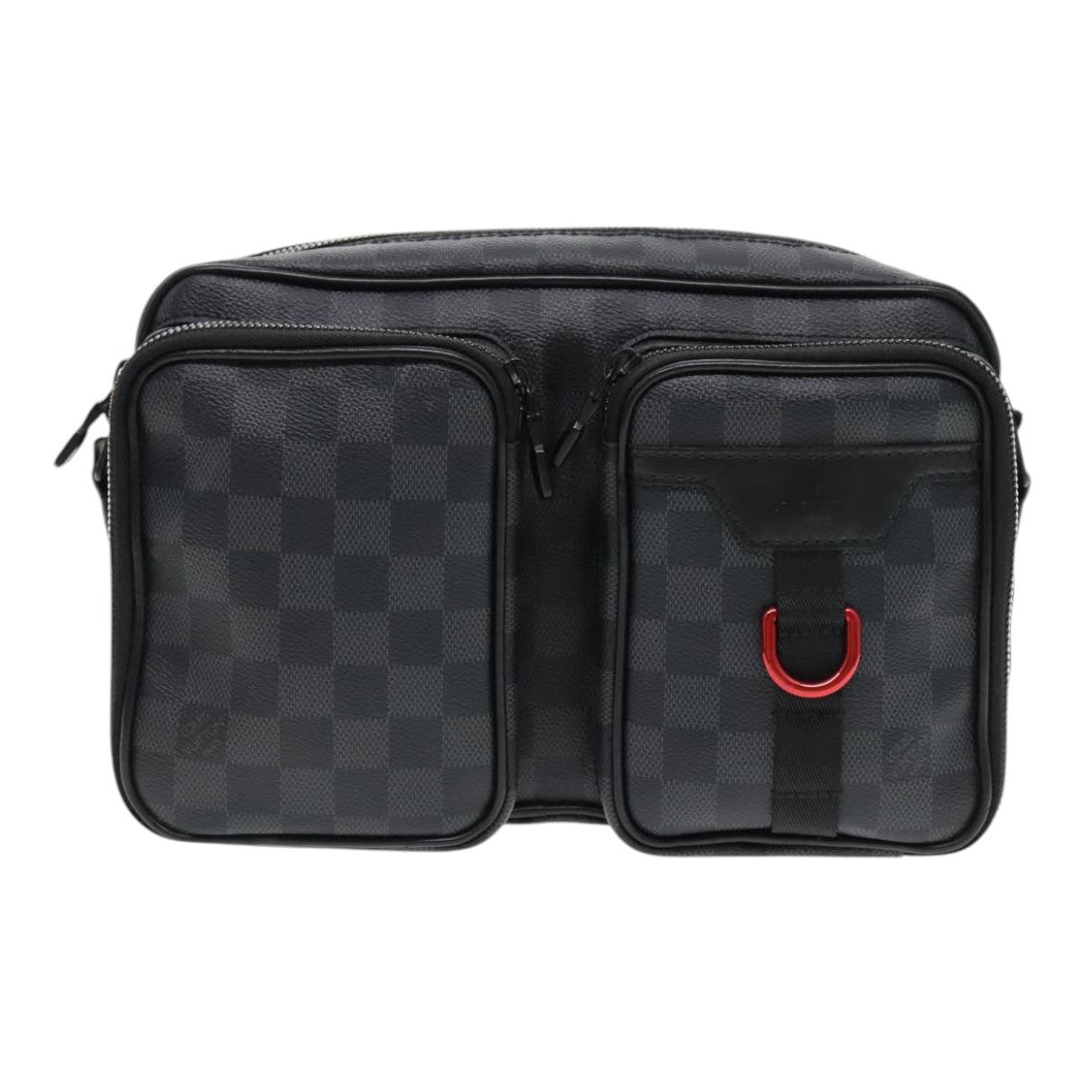 Louis Vuitton Utility Business Damier Graphite Gray Canvas Shoulder Bag Bag (Pre-Owned)