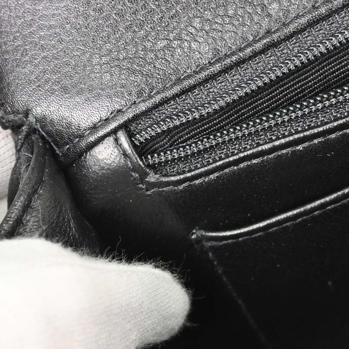 Chanel Vintage Classic Top Handle Flap Quilted Caviar Black Calfskin Handbag (Pre-Owned)