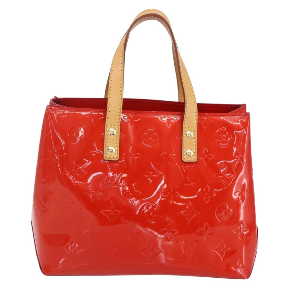 Louis Vuitton Reade Monogram Vernis Red Patent_Leather Handbag (Pre-Owned)