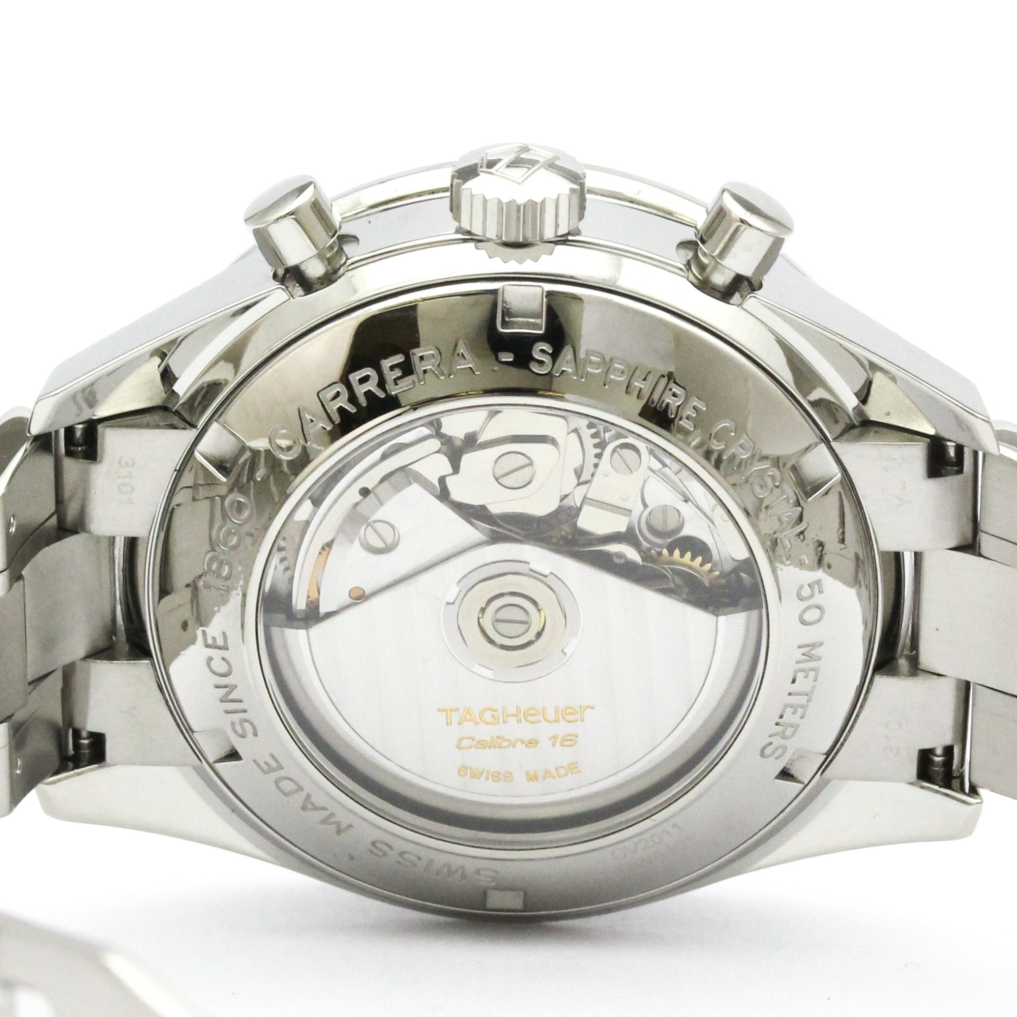 Tag Heuer Carrera Chronograph Automatic Stainless Steel Watch (Pre-Owned)