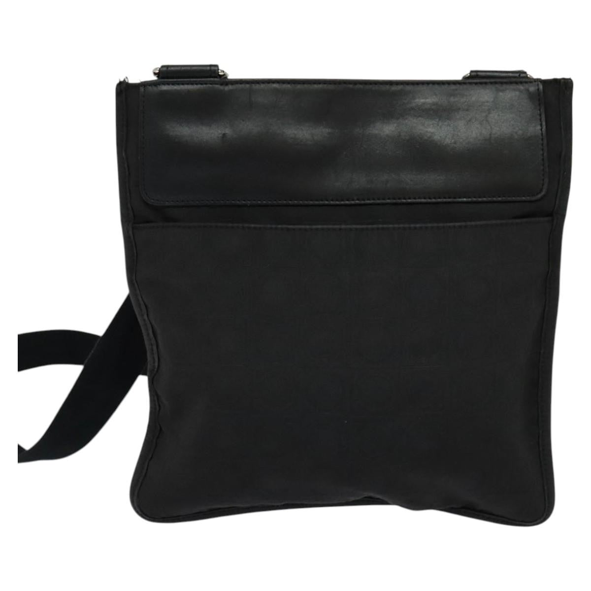 Salvatore Ferragamo Vintage Nylon Black Nylon Shoulder Bag Bag (Pre-Owned)
