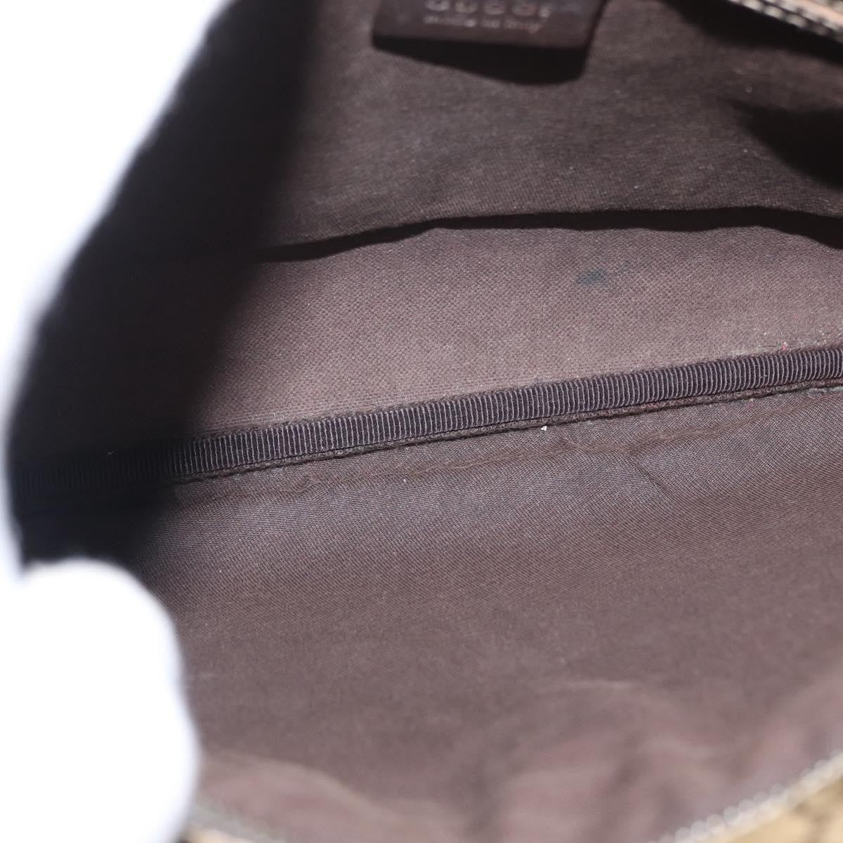 Gucci Flat Messenger Gg Coated Canvas Beige Pvc Shoulder Bag Bag (Pre-Owned)