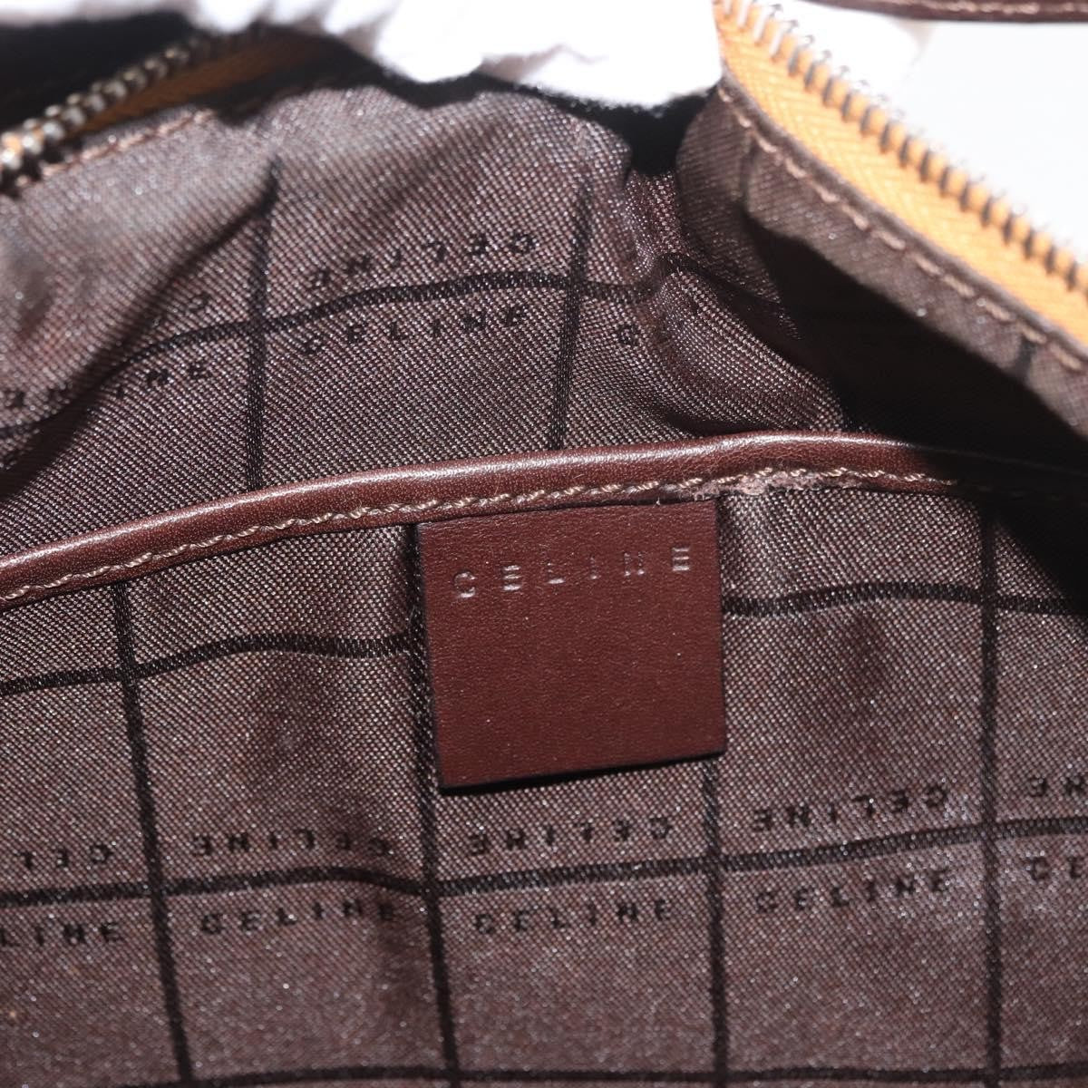 Celine C Macadam Suede Brown Suede Handbag (Pre-Owned)